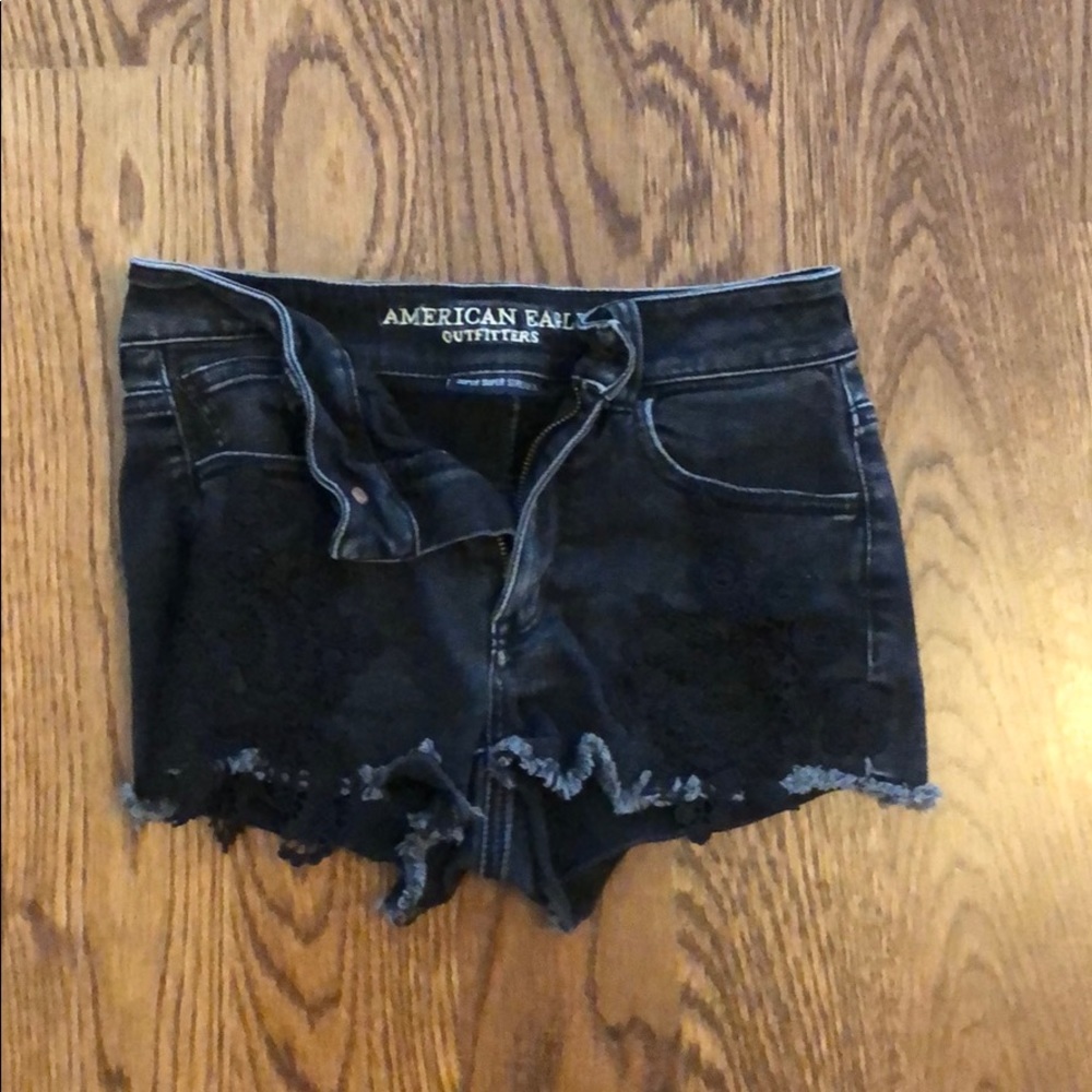 American Egale black shorts with lace
